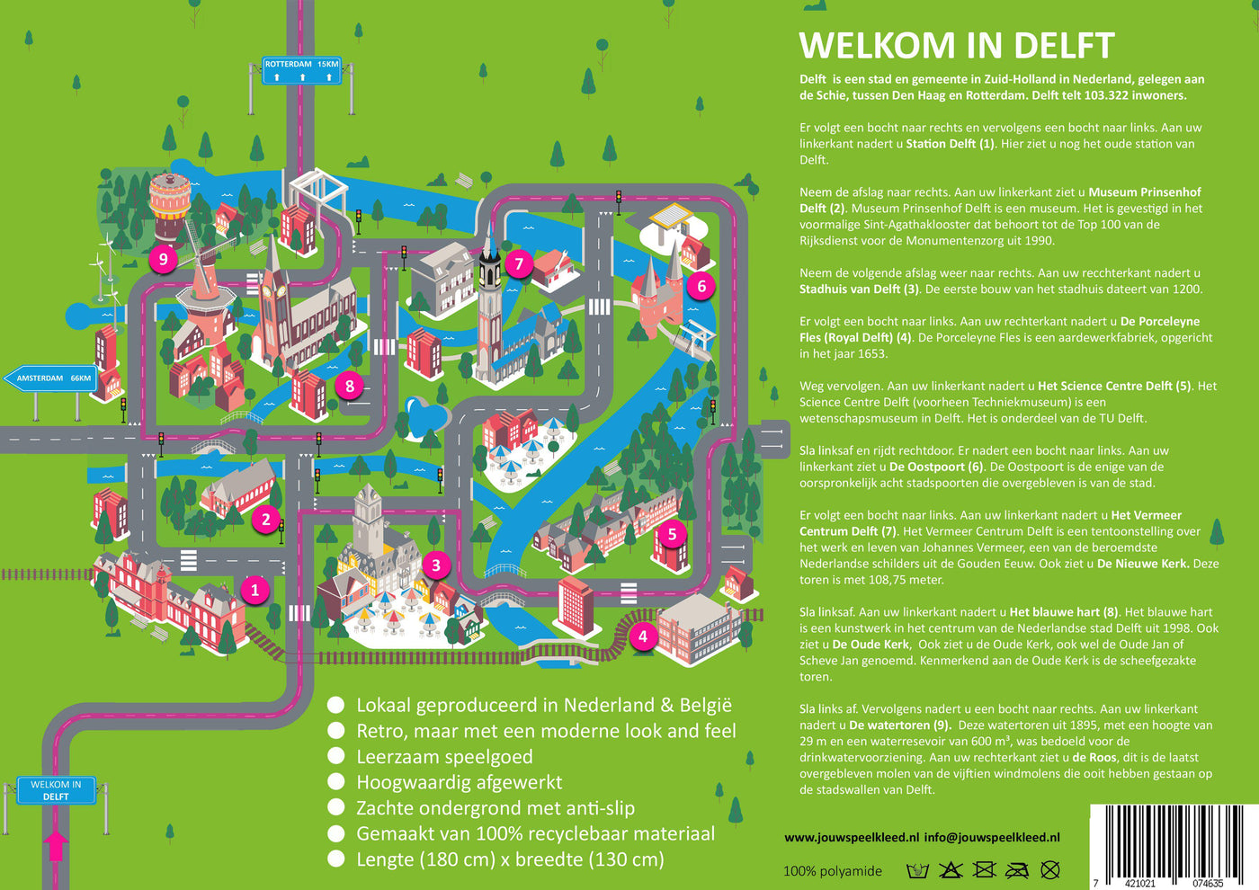 Speelkleed Delft flyer